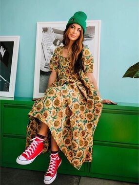 Dressed in Lala Feels Like Sunshine Jacquard Maxi Dress